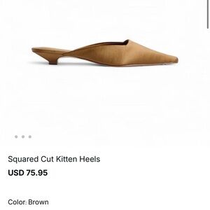 NA-KD Elegant Brown Kitten Heels, Never Worn